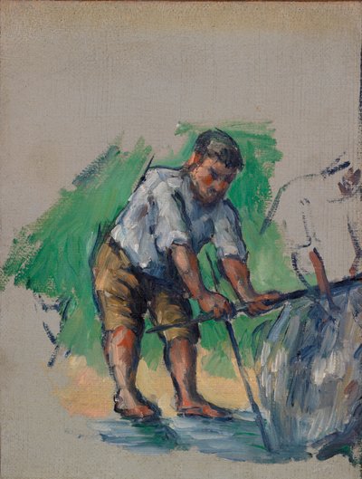 De Putgraver (Le Foreur) door Paul Cézanne